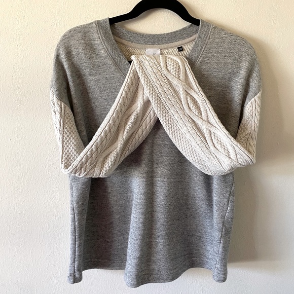 Fusion Cable-knit Sweatshirt - Picture 2 of 4